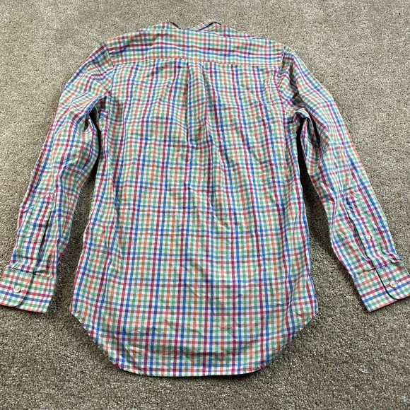 Vineyard Vines Mens Slim Fit Whale Gingham Shirt XS Colorful - Picture 7 of 7